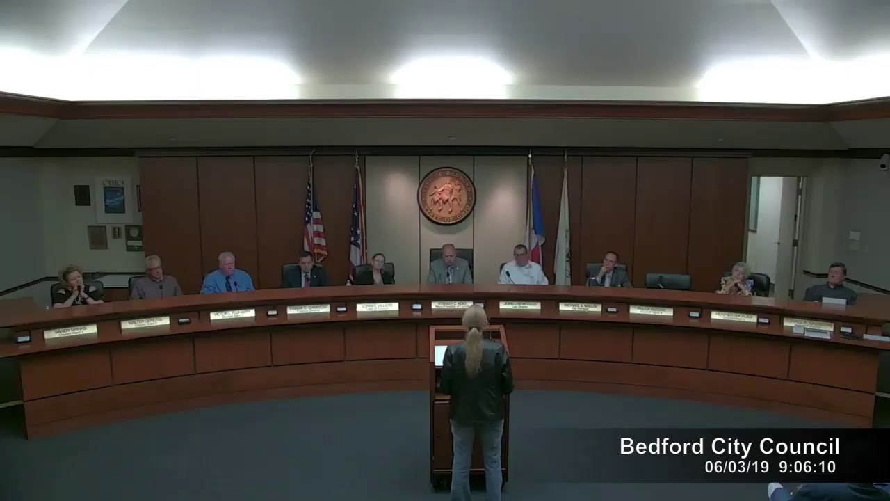 June 3, 2019 Bedford, OH City Council Meeting Video