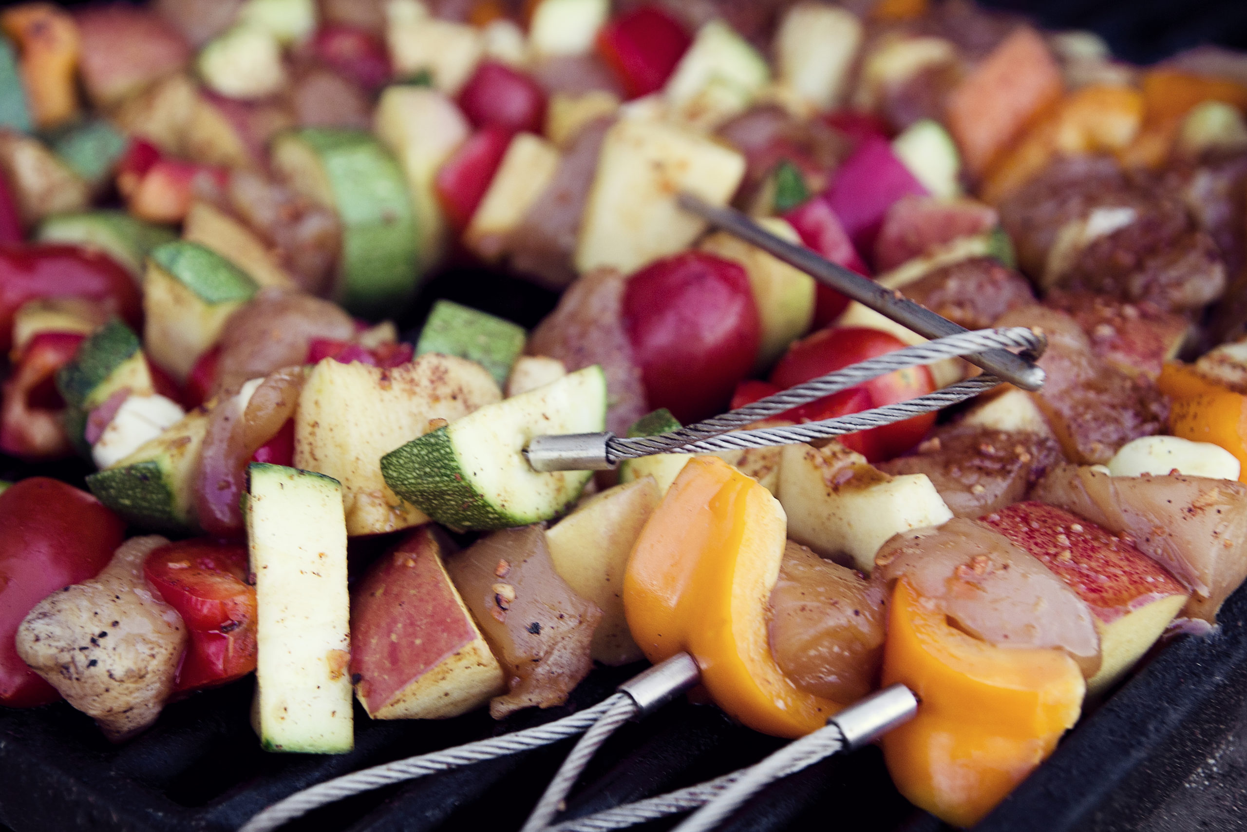 Chicken and Vegetable Skewers For Your First Grill-out of the Season