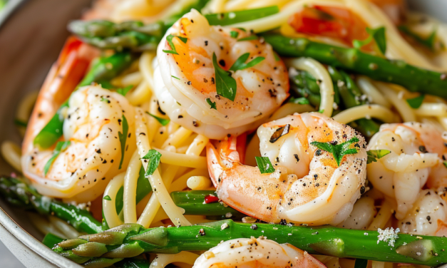 Shrimp and Asparagus Pasta