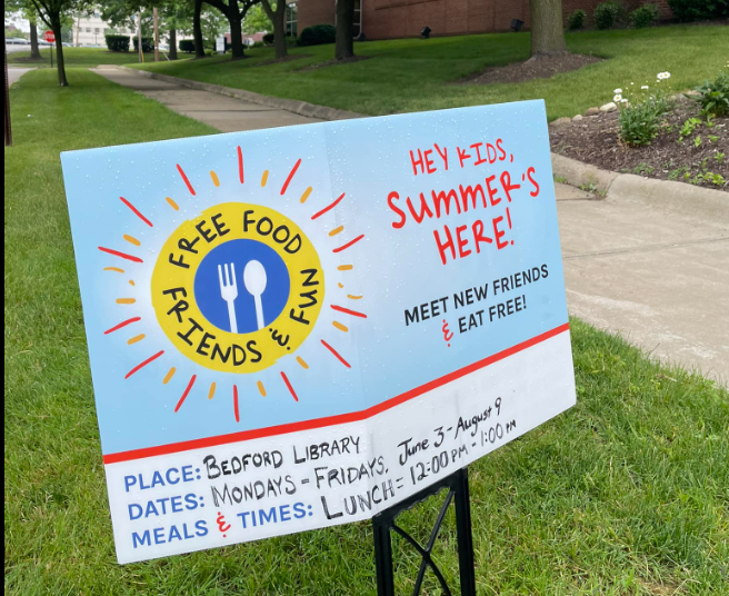 Free Lunch For Kids at the Bedford Library on Weekdays!