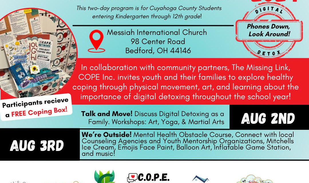 Join Us NEXT WEEKEND for the 4th Annual COPE Weekend: Empowering Youth with Mental Fitness Tools