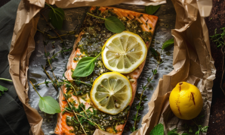 Lemon Herb Salmon En Papillote