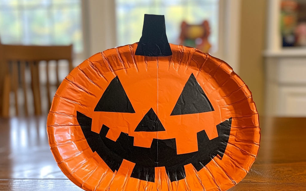 Spooktacular Halloween Craft: DIY Paper Plate Pumpkins