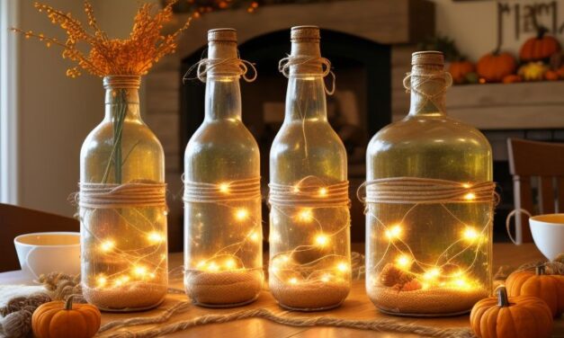 Glow Up Your Thanksgiving: DIY Bottle Lights for Cozy Holiday Ambience