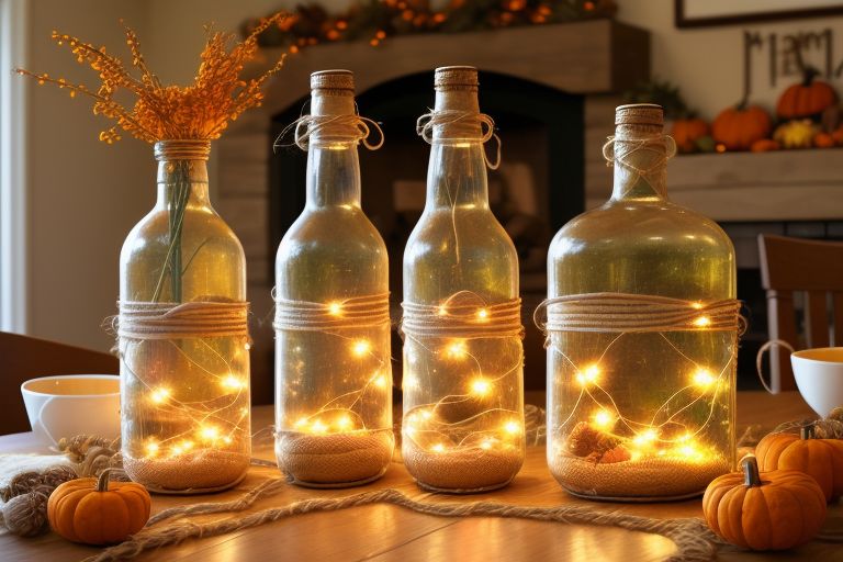 Glow Up Your Thanksgiving: DIY Bottle Lights for Cozy Holiday Ambience