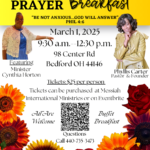 THIS WEEKEND Messiah International Ministries to Host Prayer Breakfast in Bedford