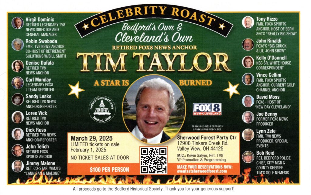 Bedford Historical Society Tim Taylor Roast