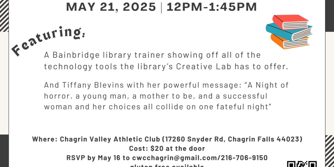 Chagrin Valley Christian Women’s Connection May Luncheon — RSVP By May 16th!