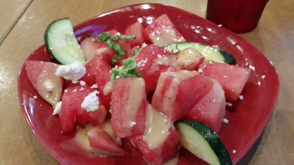Watermelon & Cucumber Salad