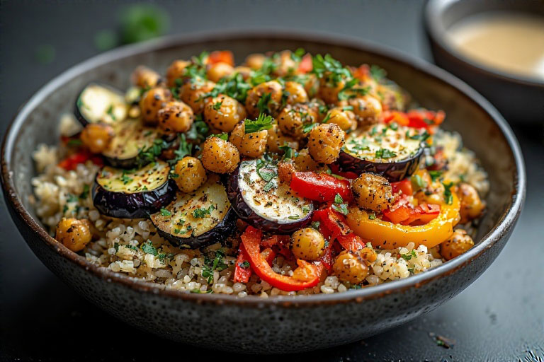 End of Summer Roasted Vegetable Bowl