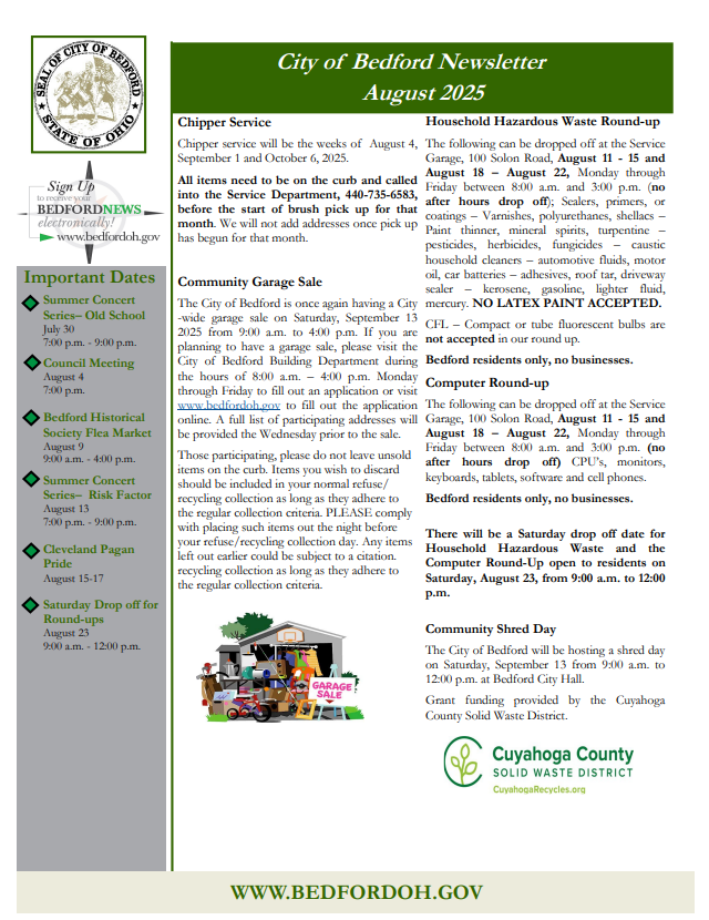 August 2025 Newsletter
