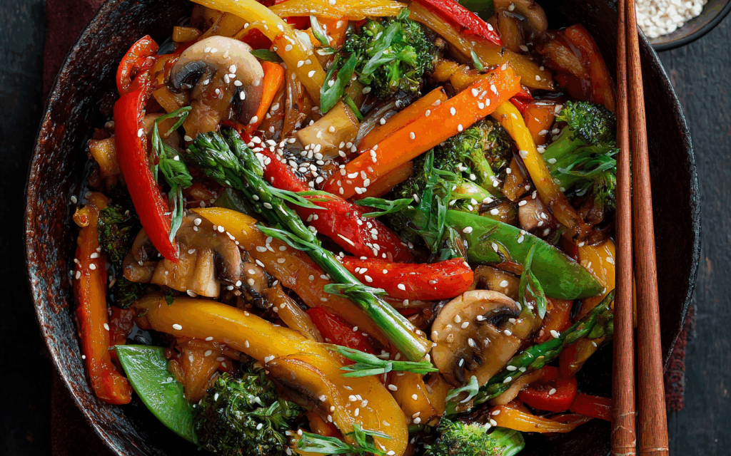 Rainbow Veggie Stir-Fry for Knife Skills Practice