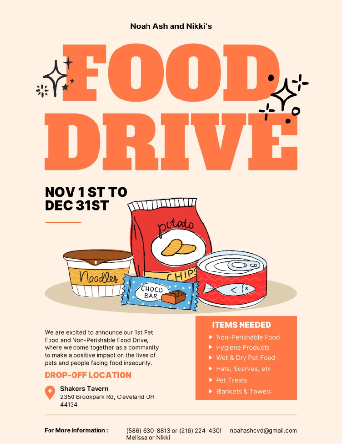 Chagrin Valley Dispatch Food Drive