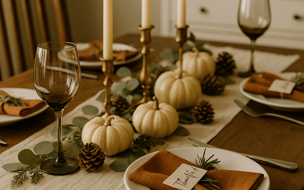 Beautiful Thanksgiving Tablescapes to Elevate Your Bedford Home This November