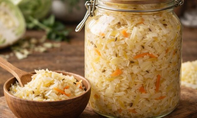 Simple Homemade Sauerkraut (Fermented Cabbage)