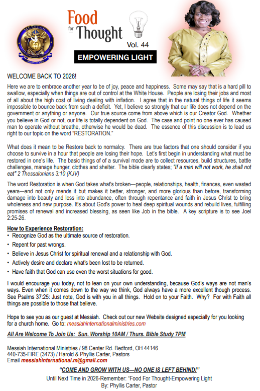 Food For Thought Vol. 44