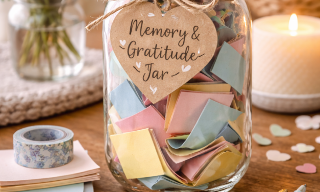 A Cozy Late-Winter Craft for February: DIY Memory & Gratitude Jars