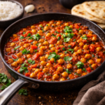 Easy Indian-Spiced Chickpea and Tomato Skillet