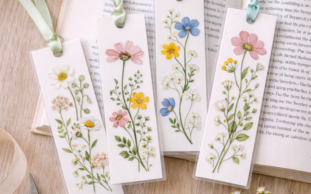 A Fresh Spring Craft for March: Pressed Flower Bookmarks