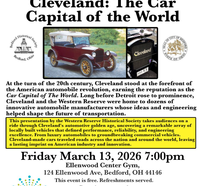 Cleveland: The Car Capital of the World – Coming to Bedford