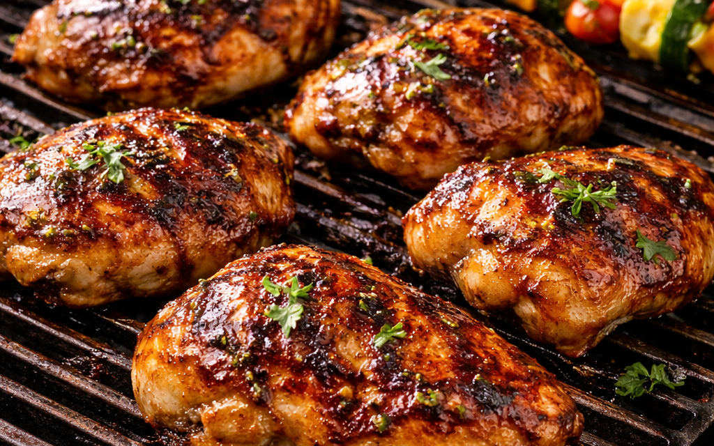 Smoky Grilled BBQ Chicken Thighs