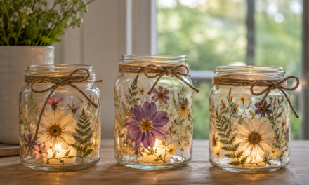 A Cheerful May Craft: DIY Pressed Flower Lanterns