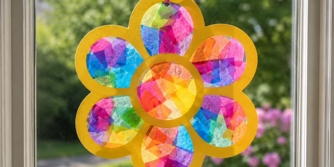 A Fun June Craft for Bedford Families: DIY Summer Suncatchers