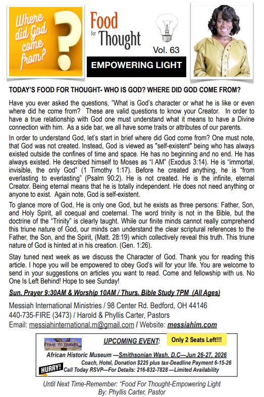 Food for Thought, Vol. 63