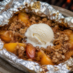 Campfire Peach Crisp Foil Packets
