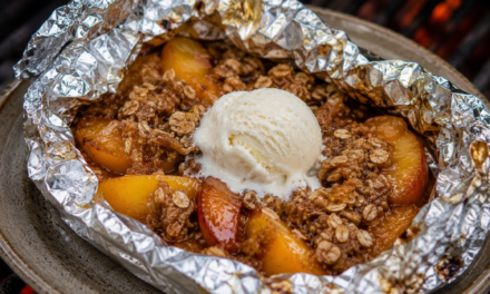 Campfire Peach Crisp Foil Packets