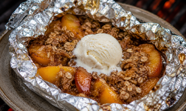 Campfire Peach Crisp Foil Packets
