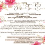 RSVP Deadline Is Tomorrow for Chagrin Valley Christian Women’s Connection Luncheon
