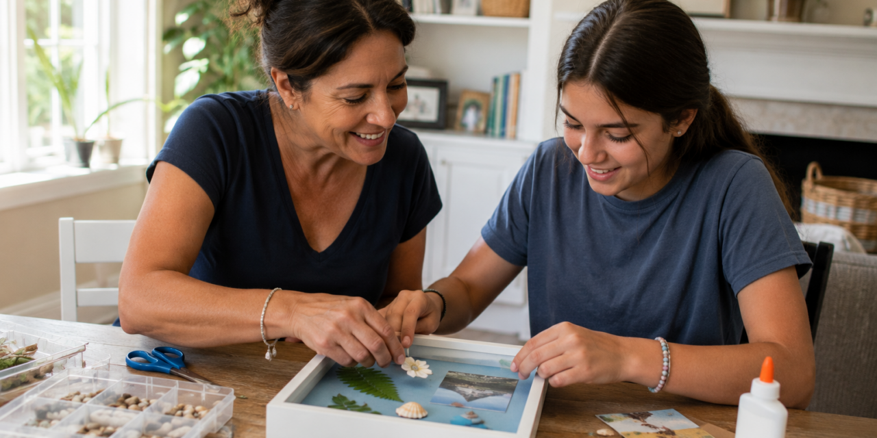 A Fun July Craft: DIY Summer Shadow Boxes