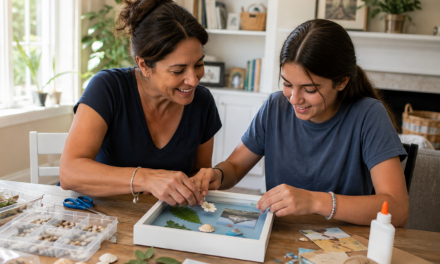 A Fun July Craft: DIY Summer Shadow Boxes