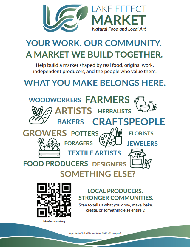 Lake Effect Market Vendor Flier