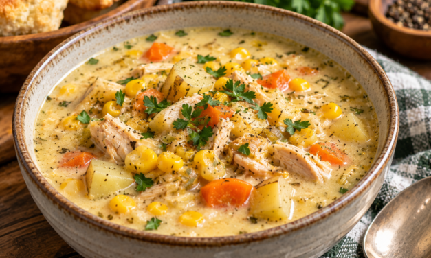 Creamy Chicken, Corn & Potato Soup
