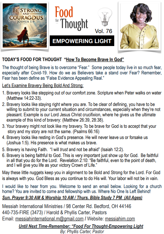 Food For Thought, Vol. 76