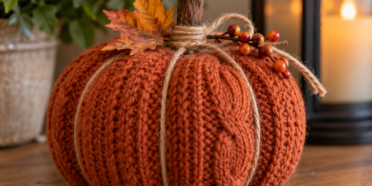 Cozy Up for Fall with DIY Sweater Pumpkins