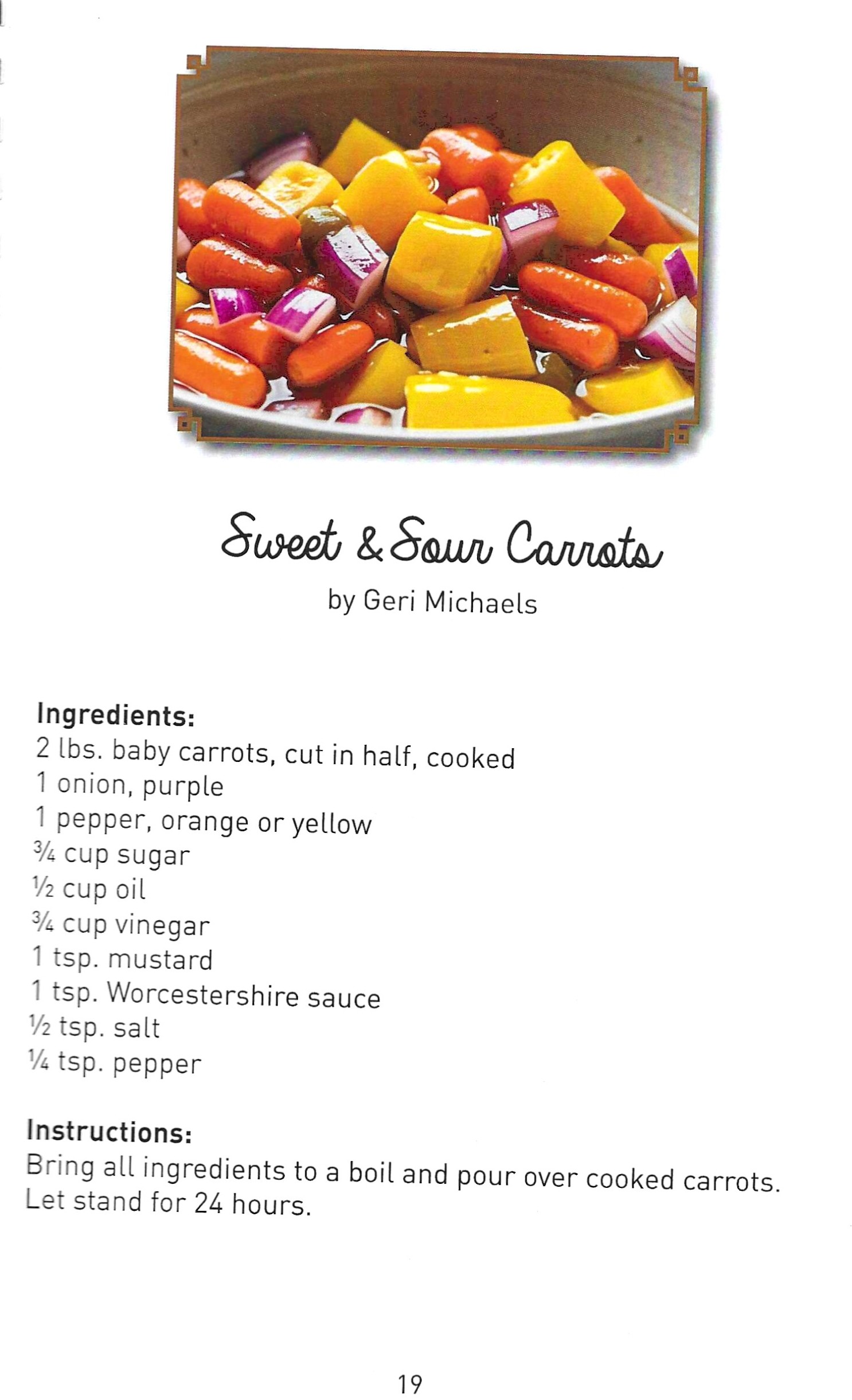 Sweet and Sour Carrots