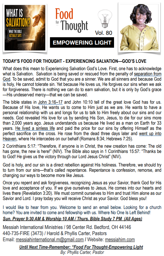 Food For Thought Vol 80